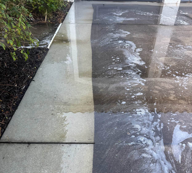 Concrete Cleaning on SWFL property